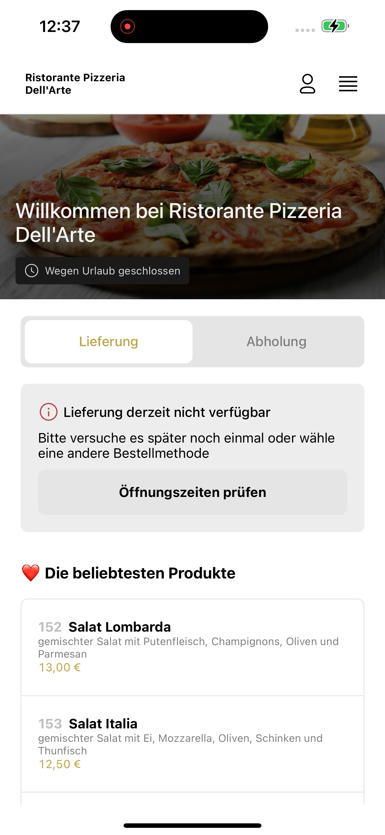 Ristorante Pizzeria Dell' Arte screenshot 6