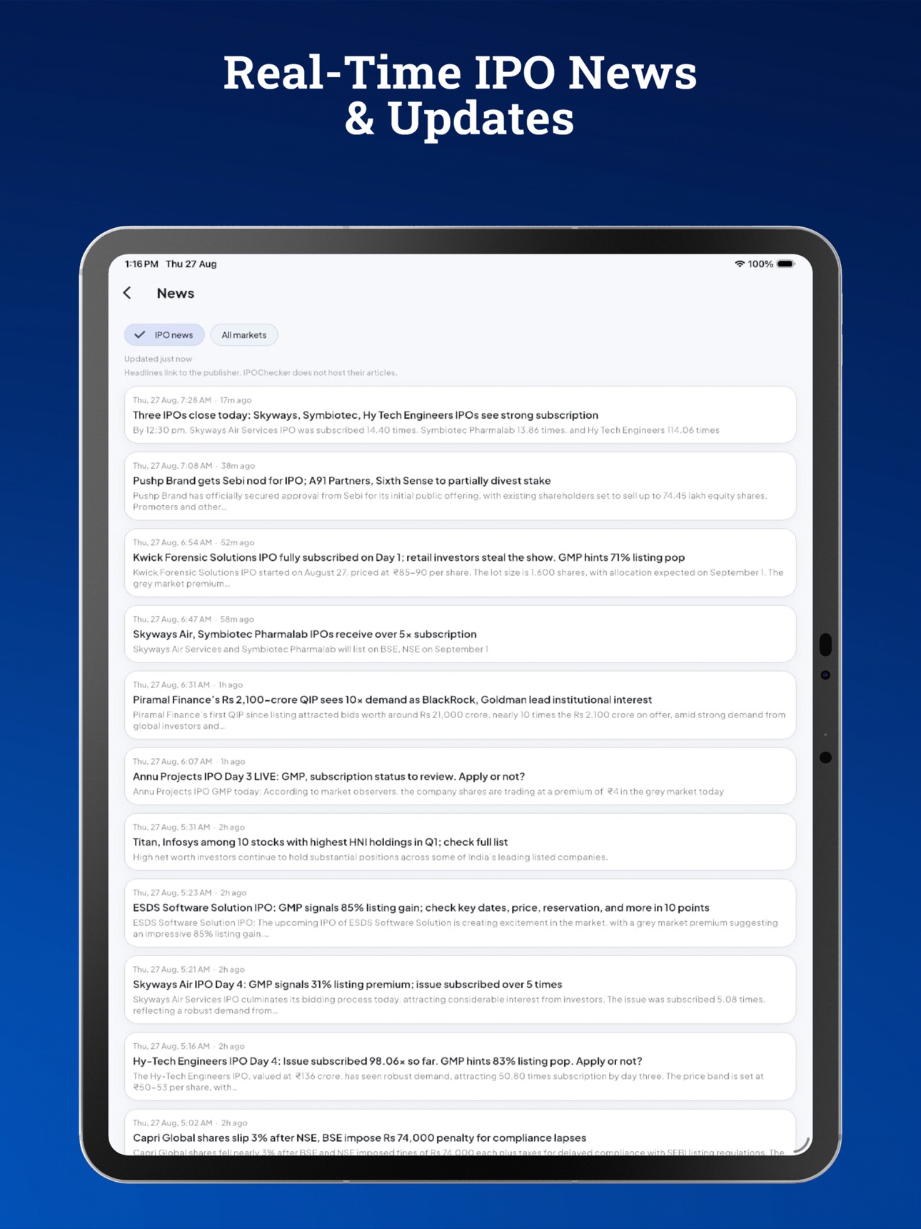 Screenshot 10 of IPOChecker