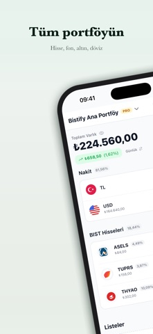 Bistify - BIST Portföy Takibi screenshot