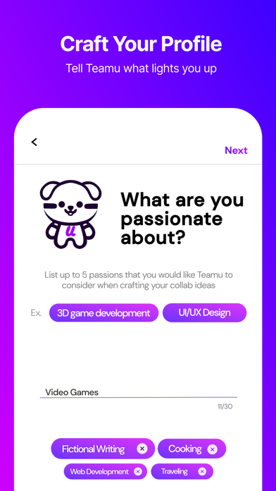 Teamu iPhone screenshot 3 - Social Networking app