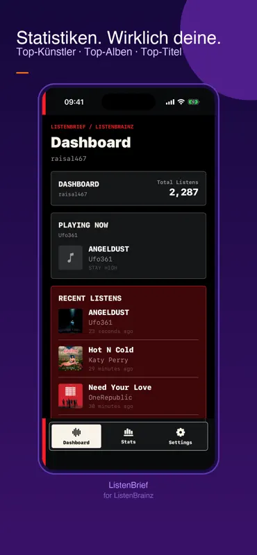 ListenBrief: ListenBrainz View screenshot 3 of 3