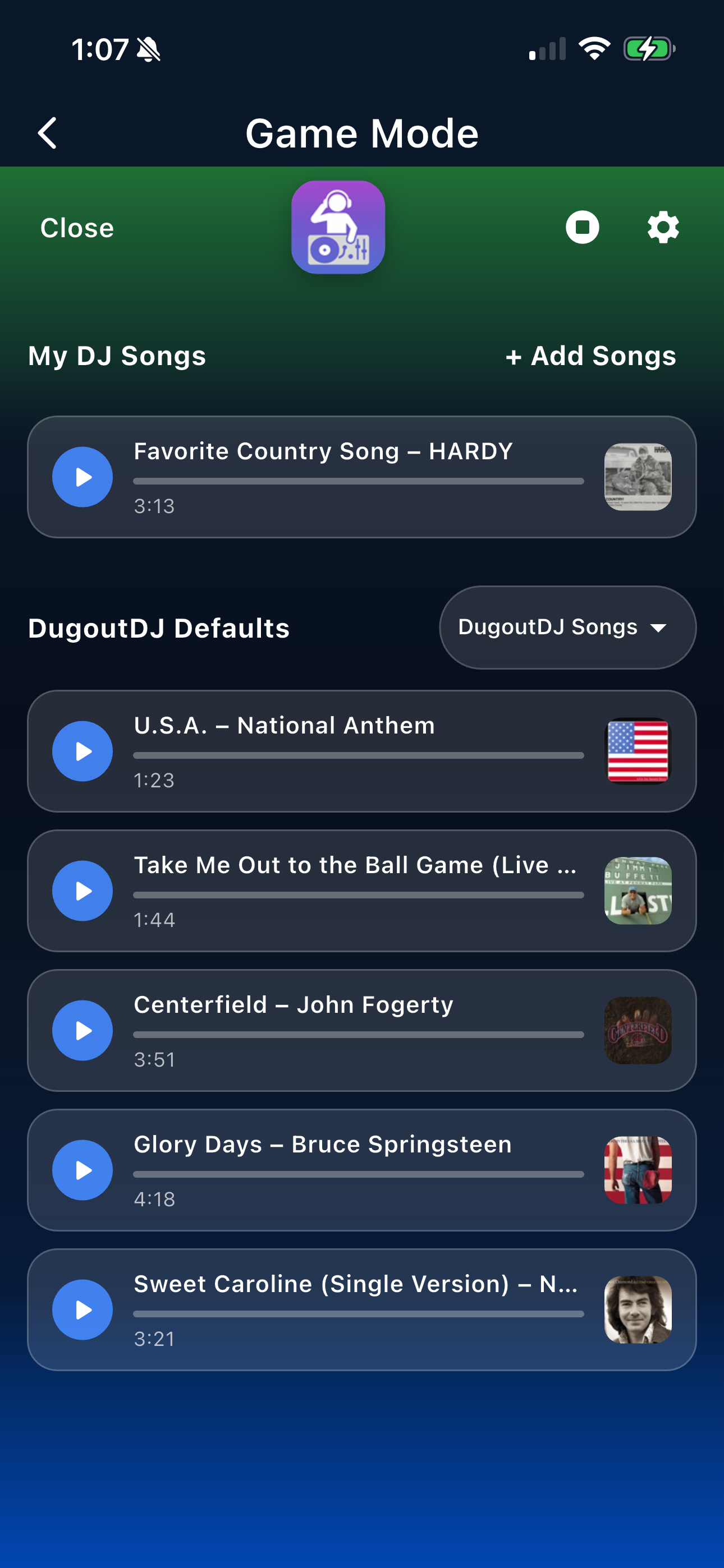 Dugout Dude Walkout Intros