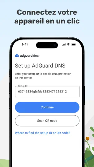 Capture d'écran de AdGuard DNS sur iPhone 3
