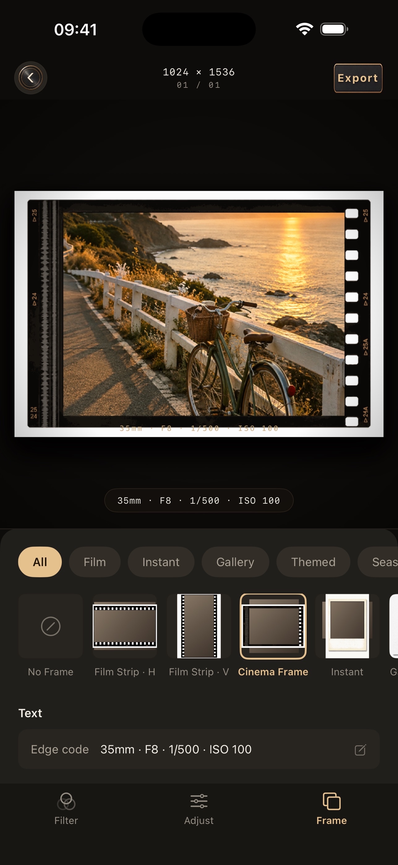 Screenshot 1 of FilmTable: Film Photo Editor