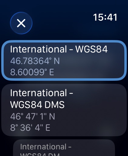 Apple Watch screenshot