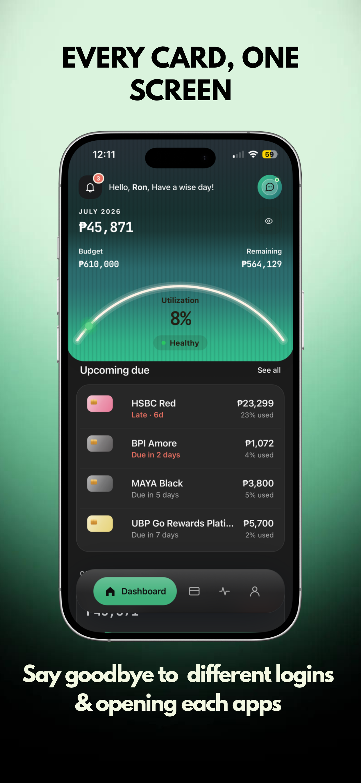 KasCash: Credit Card Tracker screenshot 4