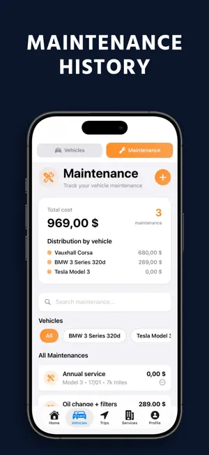 WheelTrack: Fuel & Mileage Log screenshot 4
