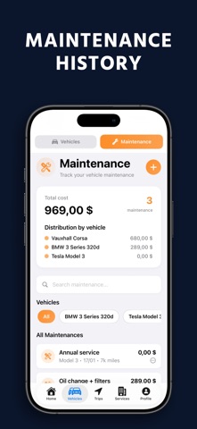 WheelTrack: Fuel & Mileage Log Screenshot 4 of 8