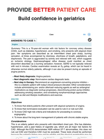Case Files: Geriatrics iPad screenshot