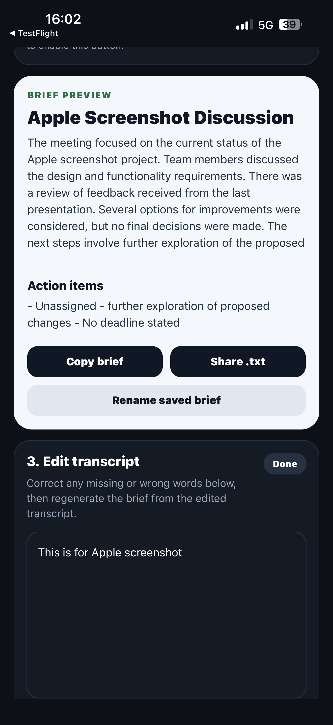 MeetBrief AI screenshot 4