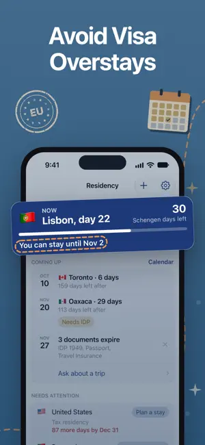 Visa Day Tracker: Residency screenshot 2