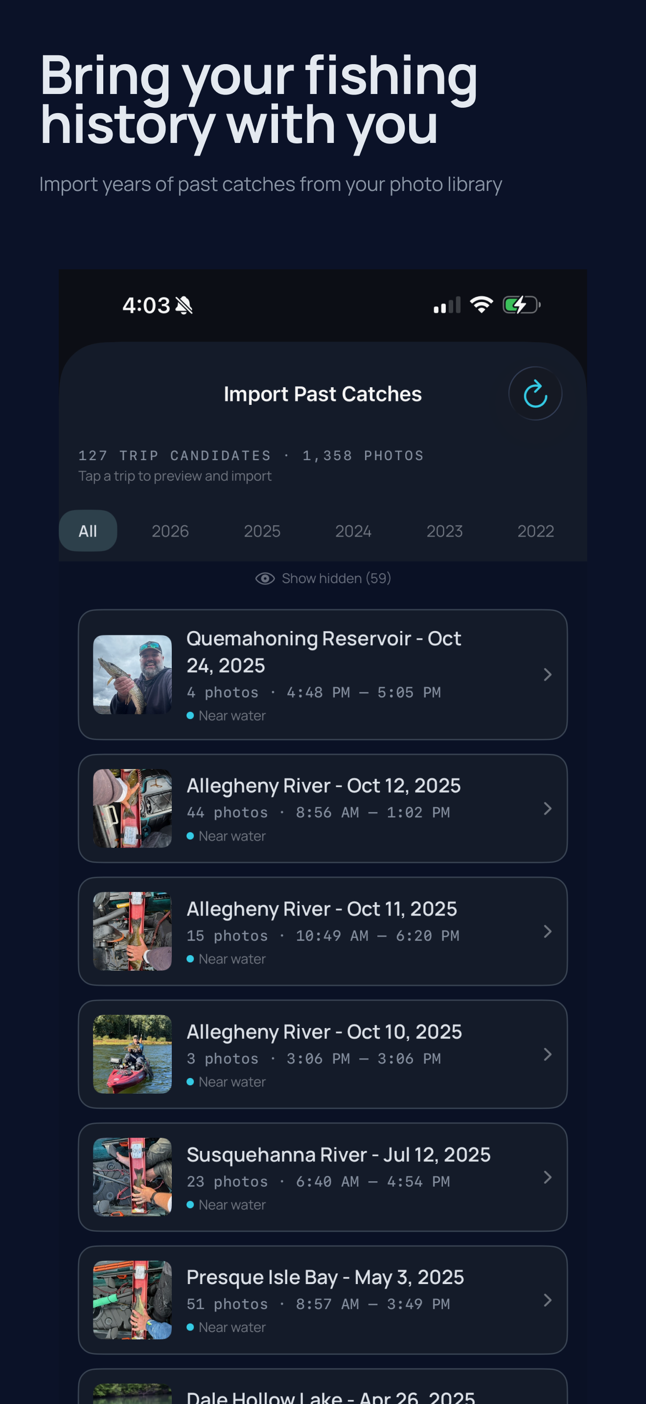CatchIQ: Fishing Analytics Log screenshot 6