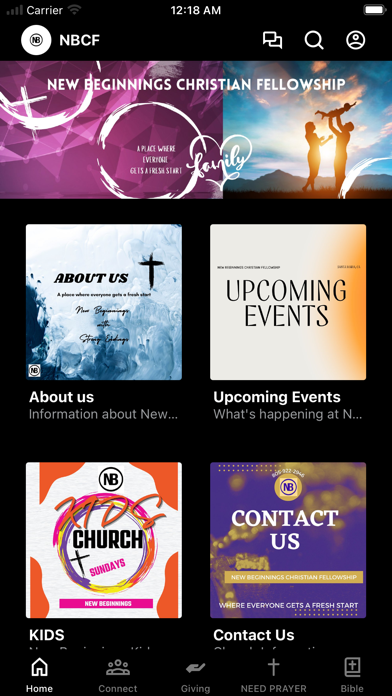 New Beginnings Santa Maria iPhone screenshot