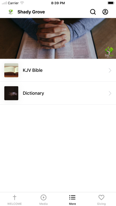 Shady Grove Bap Church iPhone screenshot 3 - Education app
