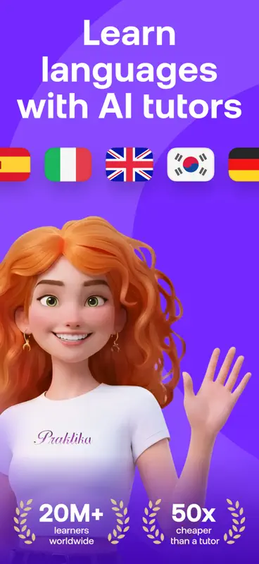 Praktika – AI Language Tutor screenshot 1 of 8