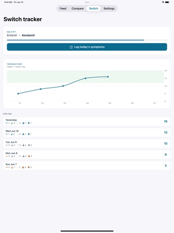 Baby Formula Tracker iPad screenshot