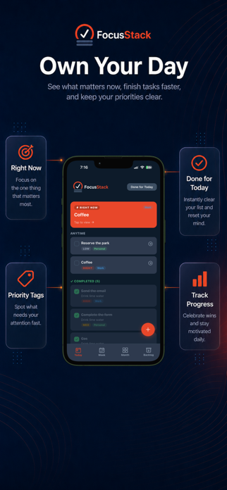FocusStack: Task Planner Screenshot 1 of 6