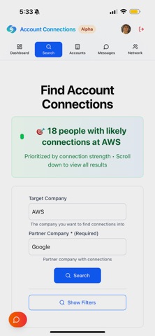 Account Connections screenshot