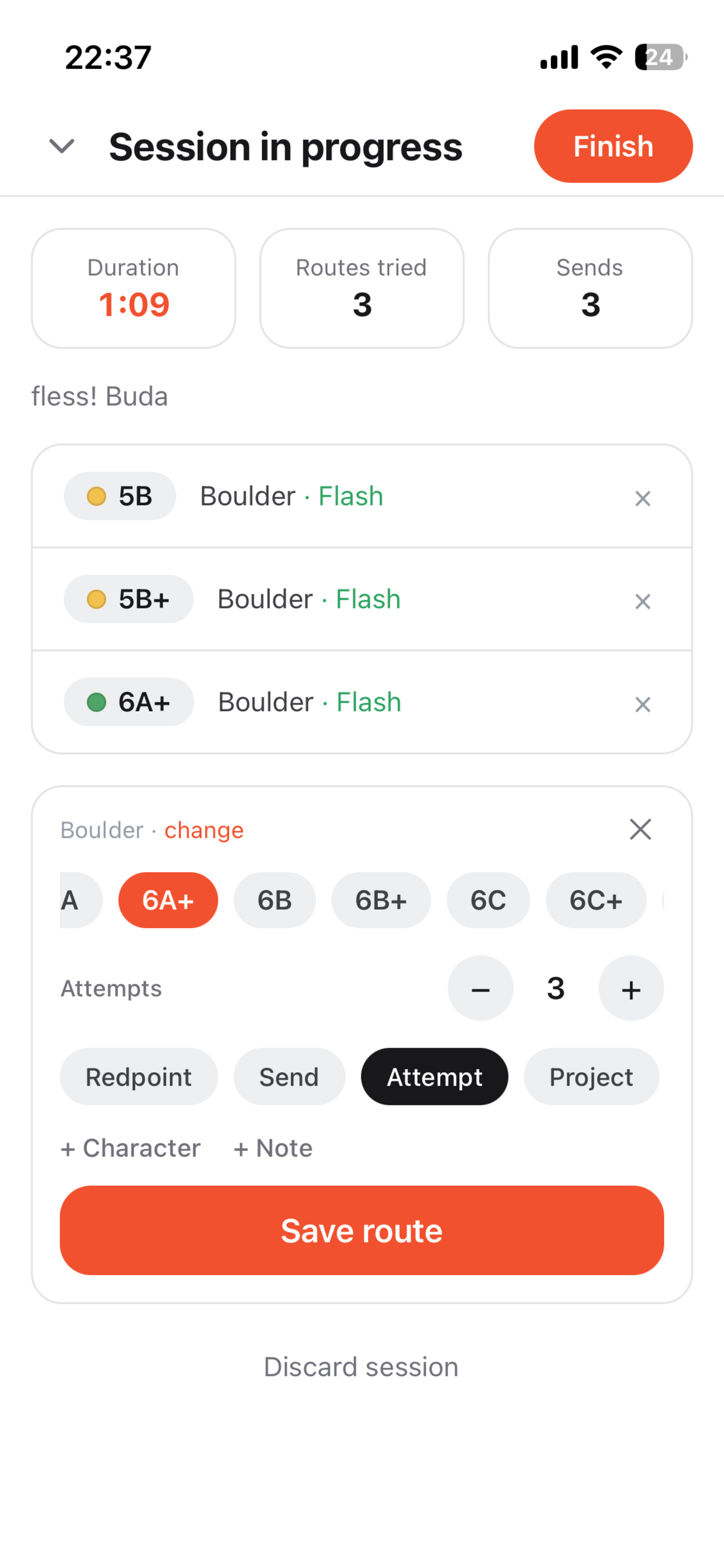 Climbing Log: Boulder Tracker screenshot 4