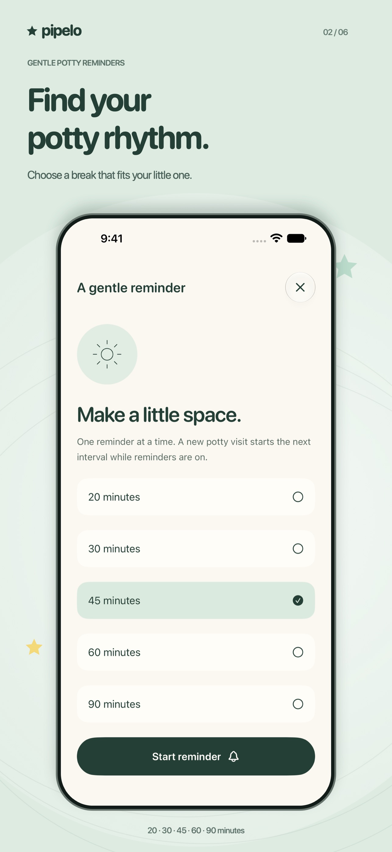 Screenshot 3 of Pipelo Potty Training Timer