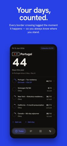 Countly – Country Days Tracker screenshot