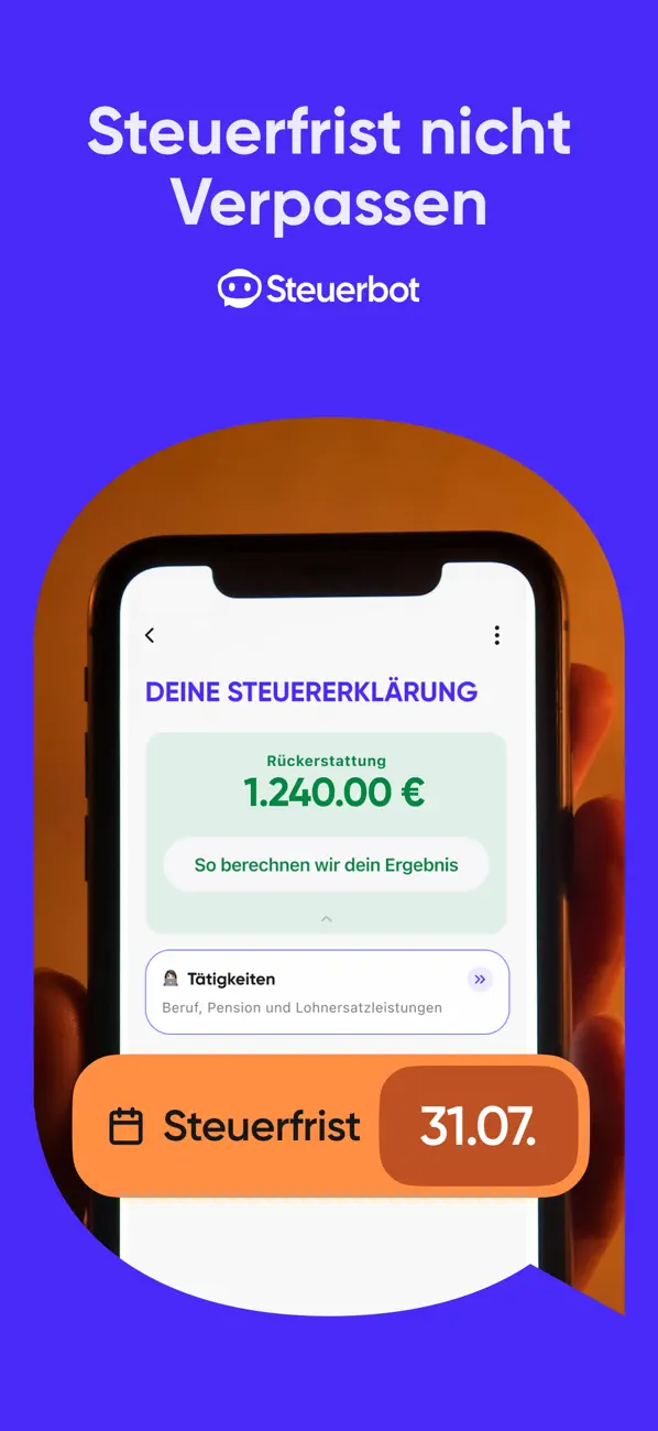Screenshot #1 pour Steuerbot – Deine Steuer-App