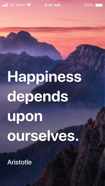 Quotes Air - Daily Motivation screenshot-0