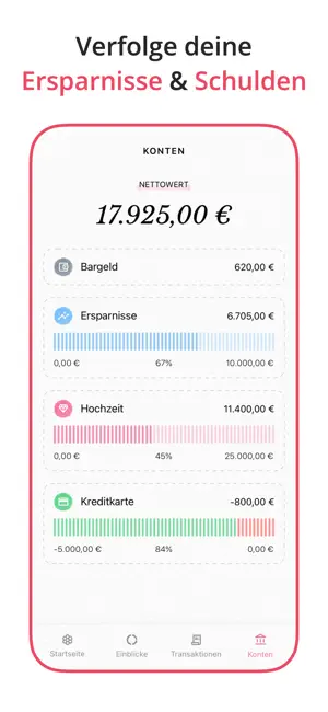 Ausgaben Budget Planner Fleur iPhone screenshot 3