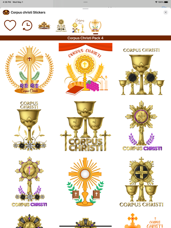 Screenshot #4 pour Corpus Christi Stickers