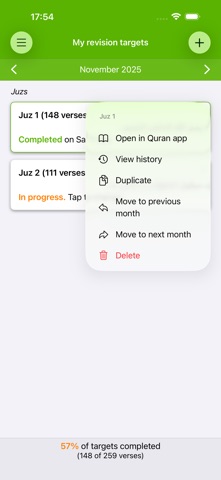 Hifdh Revision Tracker Screenshot 2 of 4