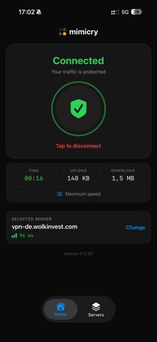 Mimicry VPN Screenshot 1 of 5