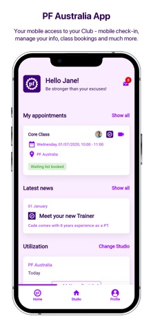 Planet Fitness Australia iPhone screenshot 1