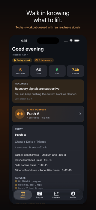 RepForge: Hypertrophy Tracker Screenshot 4 of 6