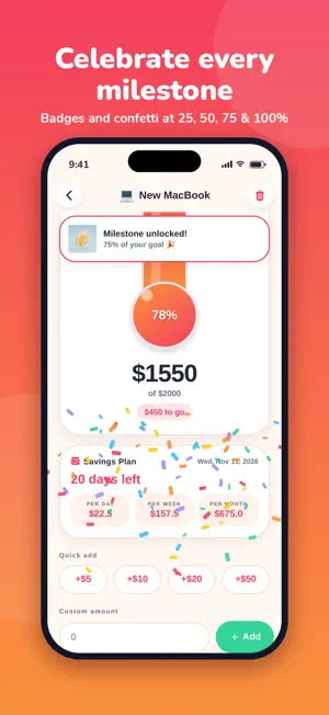 Savings Thermometer screenshot 3