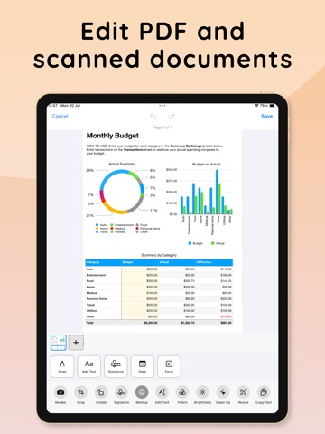 PDF Scanner App & Editor iPad screenshot