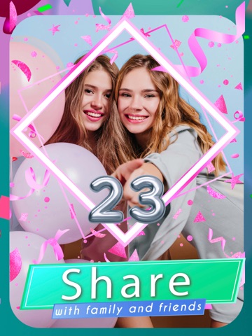 video invitations for birthday iPad screenshot