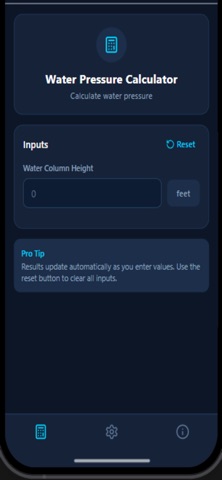 Tiny Plumbing Calculators screenshot