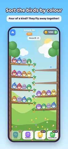 Wire Birds: Color Sort Puzzle screenshot 1