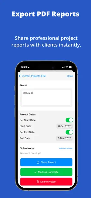 WorkNotes: Contractor Tracker screenshot 3