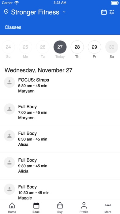 Stronger Fitness Studio Screenshot