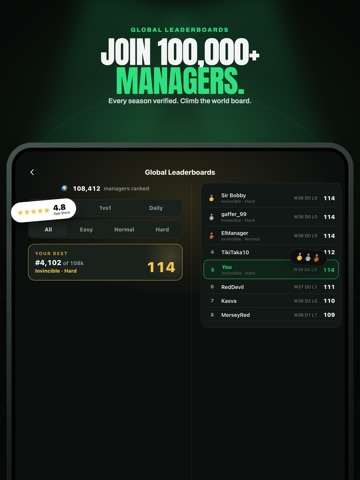 38 Football Sim Manager iPad screenshot 10