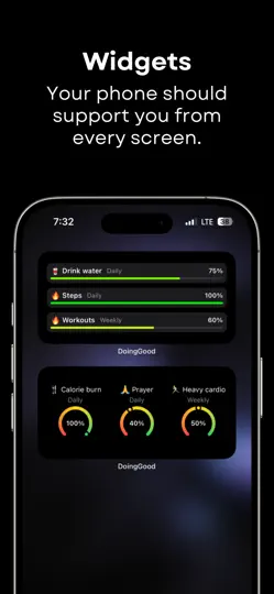 Capture d'écran de Habit Tracker: DoingGood sur iPhone 6