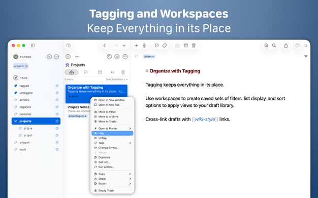 Screenshot 3 of Drafts 49.0.3