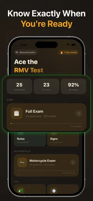Massachusetts RMV Prep Test MA screenshot 2