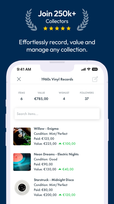 Screenshot #1 pour Mint: Collectibles Tracker