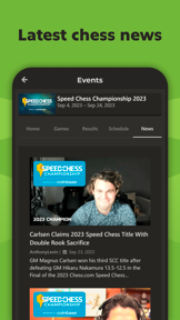 Chess Events: Games & Results screenshot