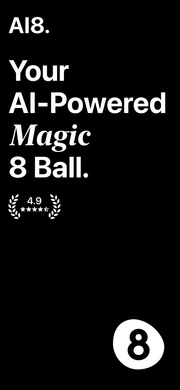 Screenshot #1 pour AI8: AI Magic 8 Ball