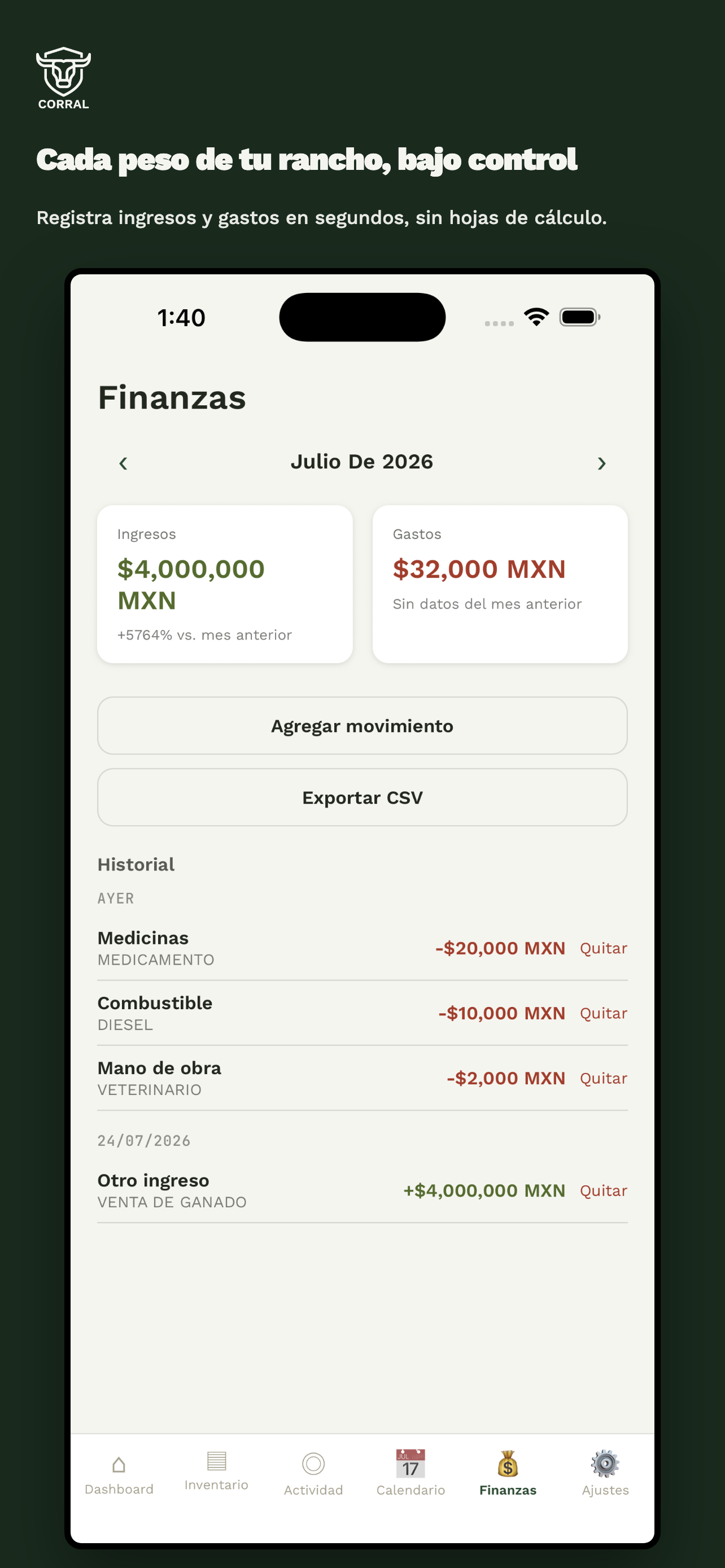 Corral: Control de Hato screenshot 6
