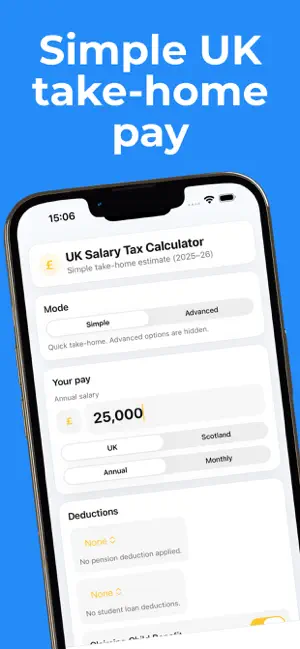 UK Tax Calculator 25/26 screenshot 1