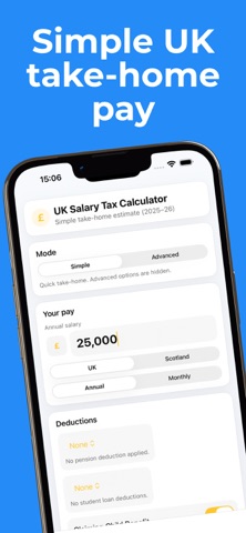 UK Tax Calculator 25/26 screenshot